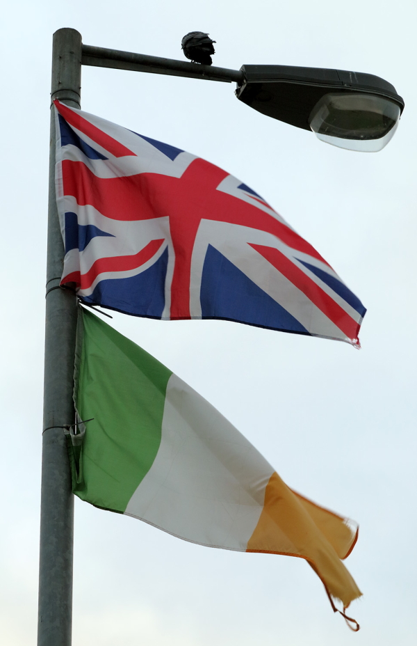 Two flags, Coleraine, Northern Ireland